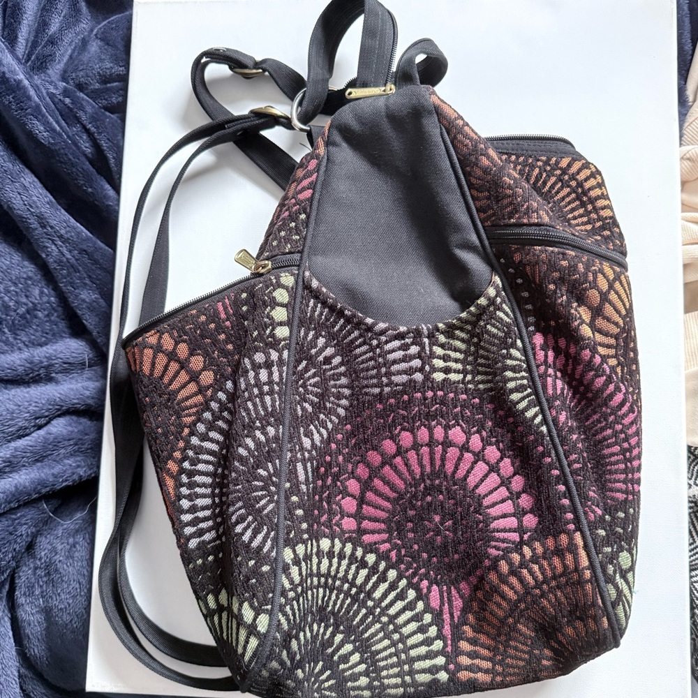 Multicolor Geometric Patterned Danny K Women's Ba… - image 2